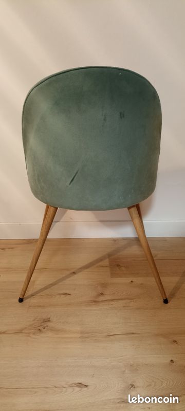 Chaise fauteuil bleu-vert (image 2)