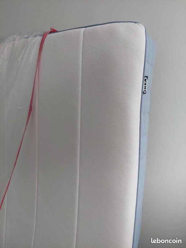 Matelas à ressorts ensachés, mi-ferme/bleu clair, 140x200 cm (image 3)