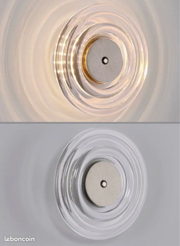 Applique murale LED Paul Neuhaus Akku-Sono, transparente, intensité variable (image 2)
