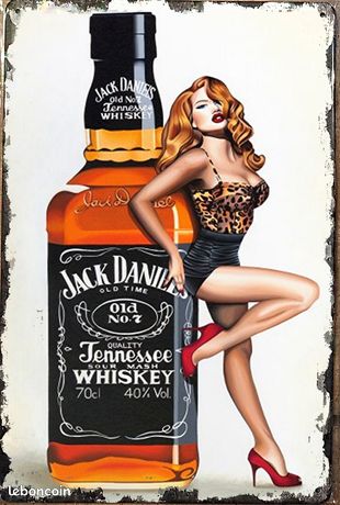 Tableau Moderne Sur Toile 'Jack Whisky' - Peinture Murale XXL