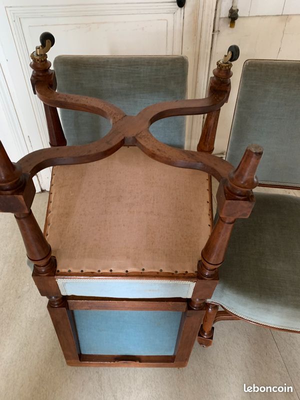 Ensemble 4 chaises Louis Philippe (image 3)