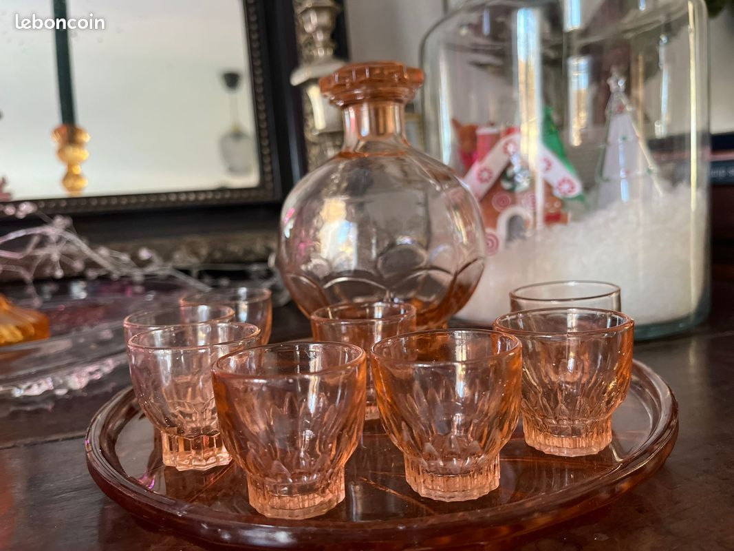 Service Rosaline Arcoroc – Carafe + 8 verres + plateau (image 6)