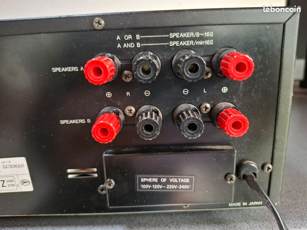 Amplificateur Intégré Luxman LV-112 - Occasion état Fonctionnel