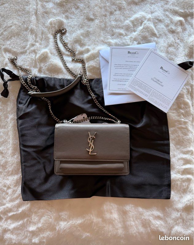 Sac à Main Elena Ghisellini Blush Cuir ANGEL S - Sensua Gunmetal Avec Chaîne - Neuf Sans étiquette