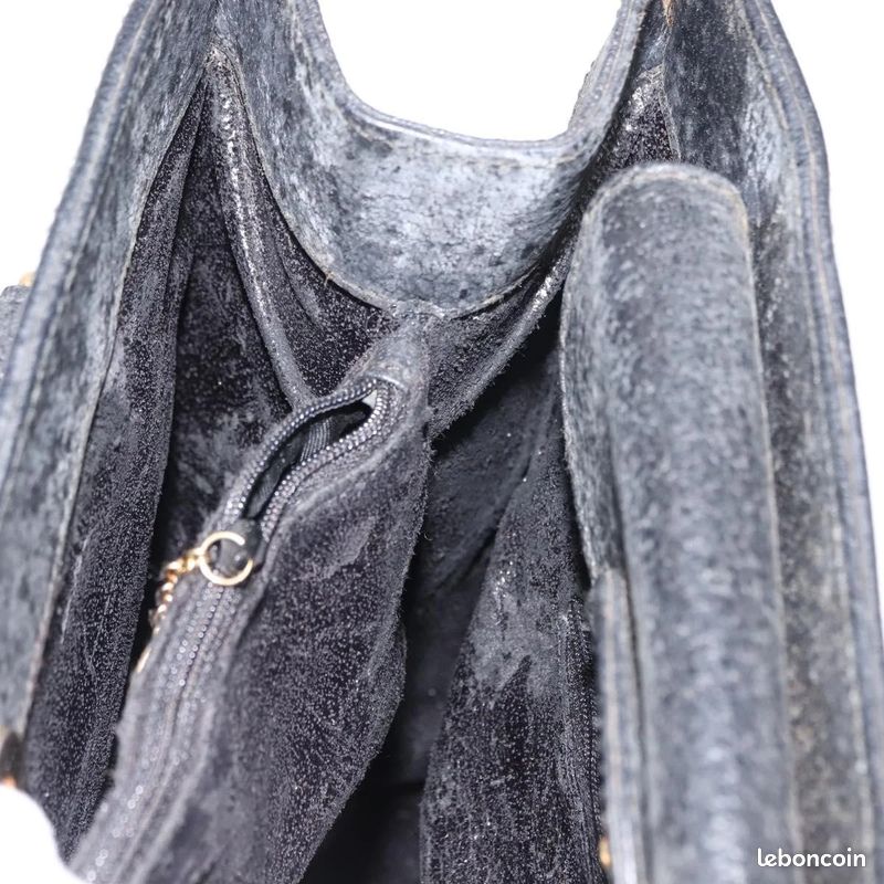 Sac à main GUCCI Bamboo en cuir Noir/Doré 0021186 0260 FM18 (image 18)