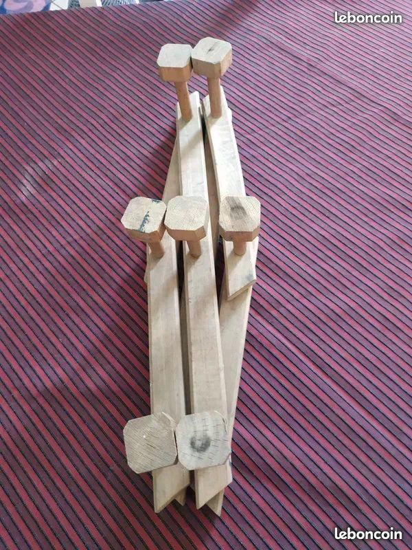 Porte-manteau mural extensible en bois Vintage (image 3)