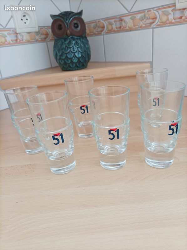 6 verres à pastis neufs (image 1)