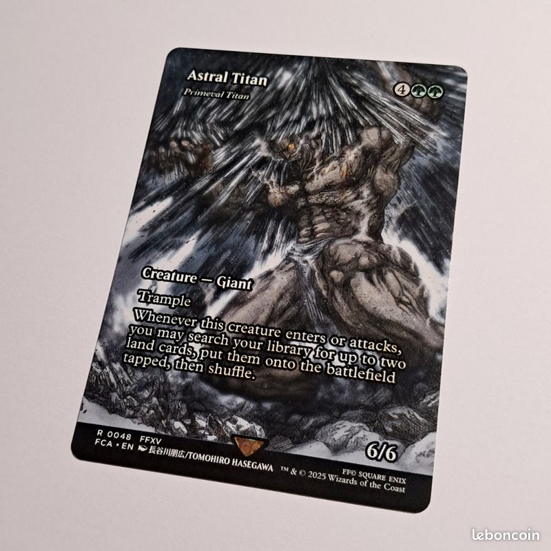 Une carte rare Astral Titan Final Fantasy, magic - Collection