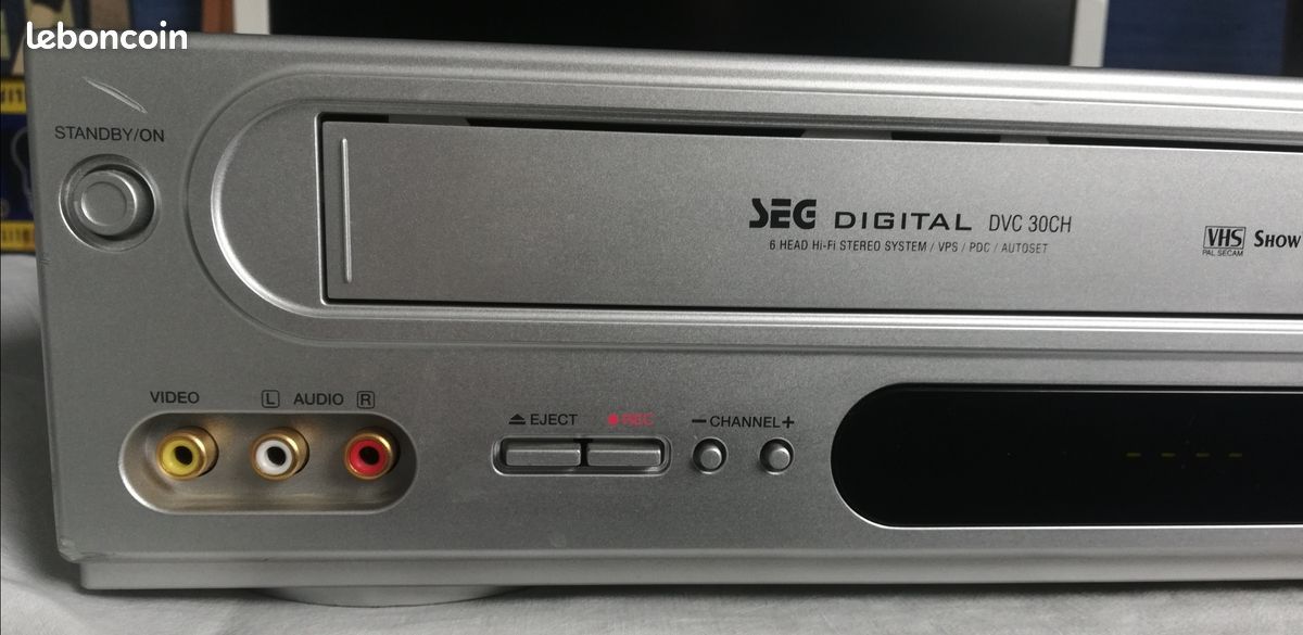 Magnétoscope Sharp VC-MH78FPM – VHS Pal/Secam, 6 Têtes, Nicam Hifi Stéréo – Avec Télécommande