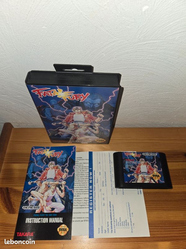 ULTRA RARE FATAL FURY 2 SEGA MEGA DRIVE GAME SUIT COLLECTOR GENESIS NOMAD +F.P