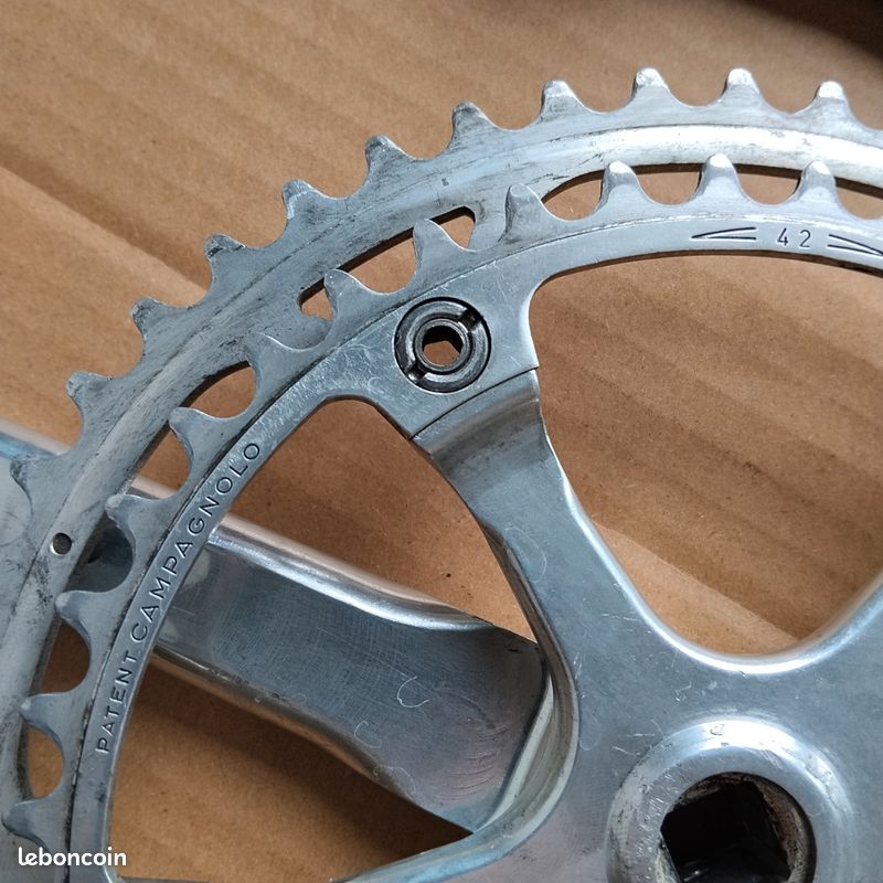 Pédalier Stronglight 107 Double Plateau 52/42 - Alu - Pour Vélo Route/course