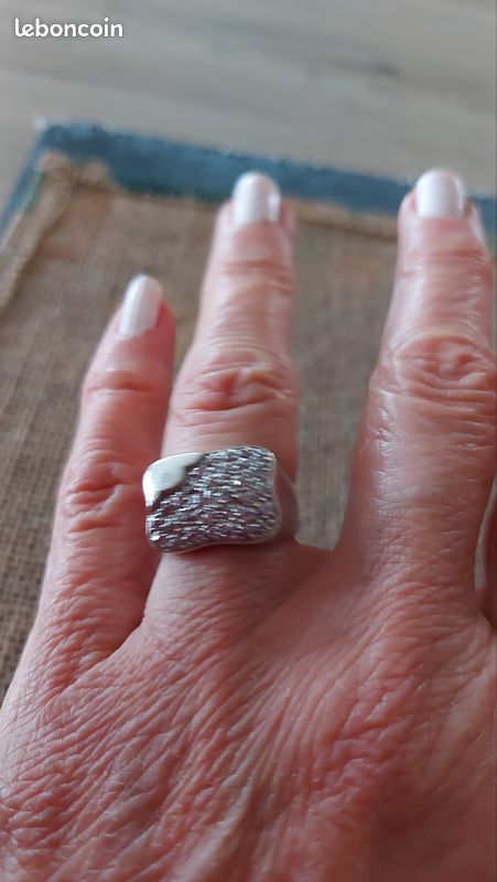 Bague Chevalière femme en argent poinçonne (image 6)