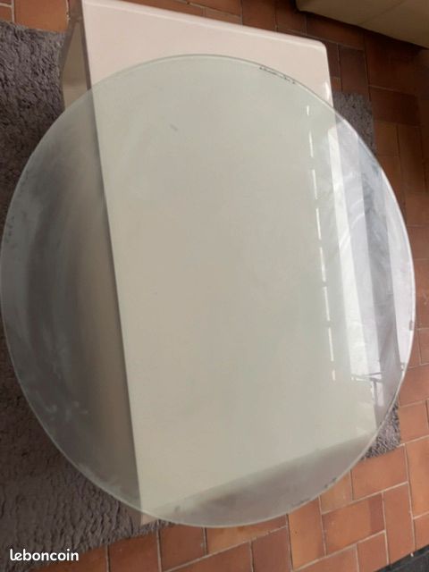 Verre rond opaque pour table (image 2)