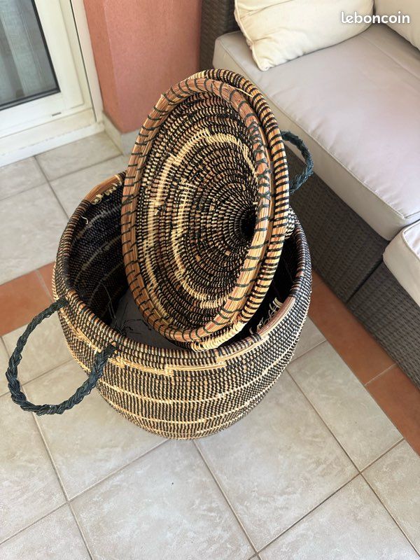 Grand panier de rangement avec couvercle (image 3)