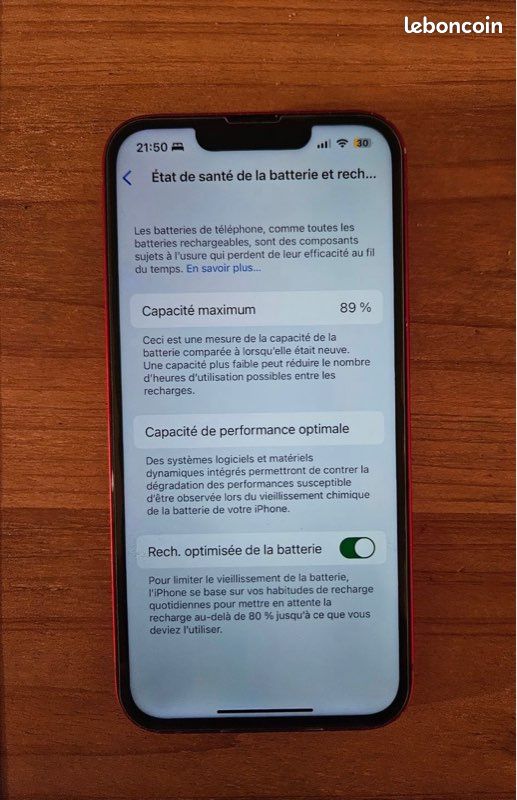 IPhone 13 128GB Rouge (image 5)