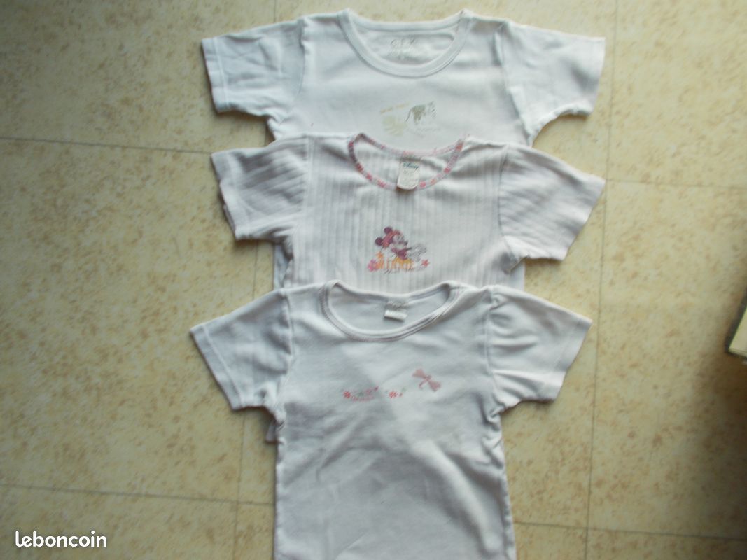 3 maillots de corps fille 5/6ans alydamni.chris (image 2)