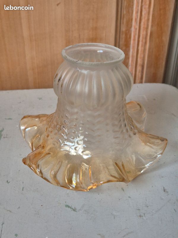 Abat jour vintage opaline (image 3)