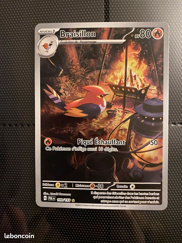 Carte Pokemon Braisillon 199/193 (image 1)