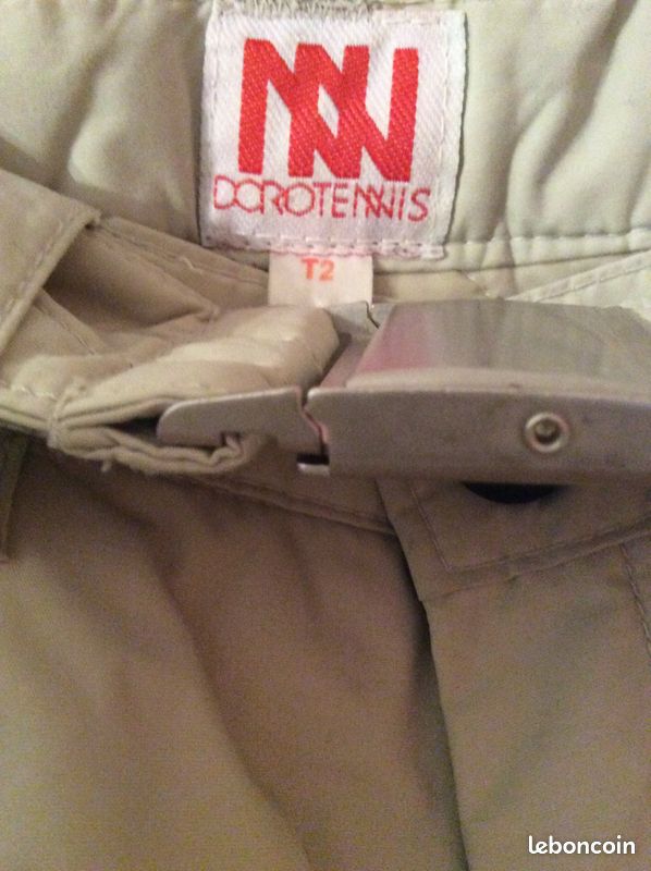 Pantalon ski femme beige (image 3)