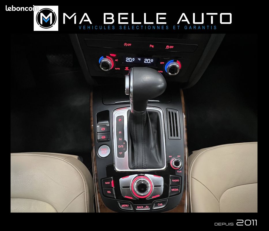 AUDI A5 SPORTBACK 2.0 TDI 143 AMBITION LUXE MULTITRONIC / carnet + factures / parfait état (image 18)