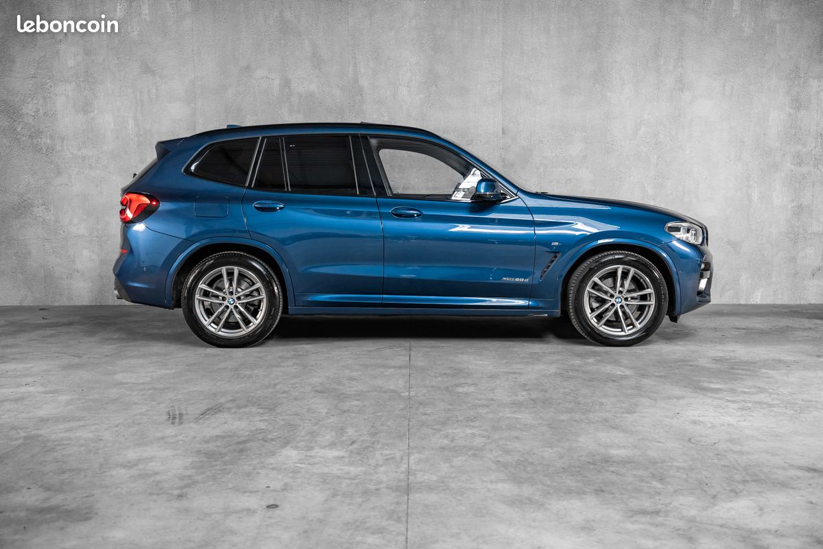 BMW X3 (G01) xDrive 20d 190 CH - Pack M Sport - Phytonic Blau - Cuir Cognac - Toit Ouvrant - Audio Hi-Fi - Feux Arrière LCI - Carnet & Suivi Complet BMW (image 2)