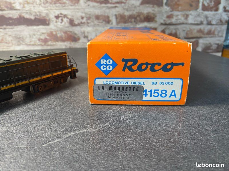 Locomotive roco bb63000 03158 A HO - Modélisme