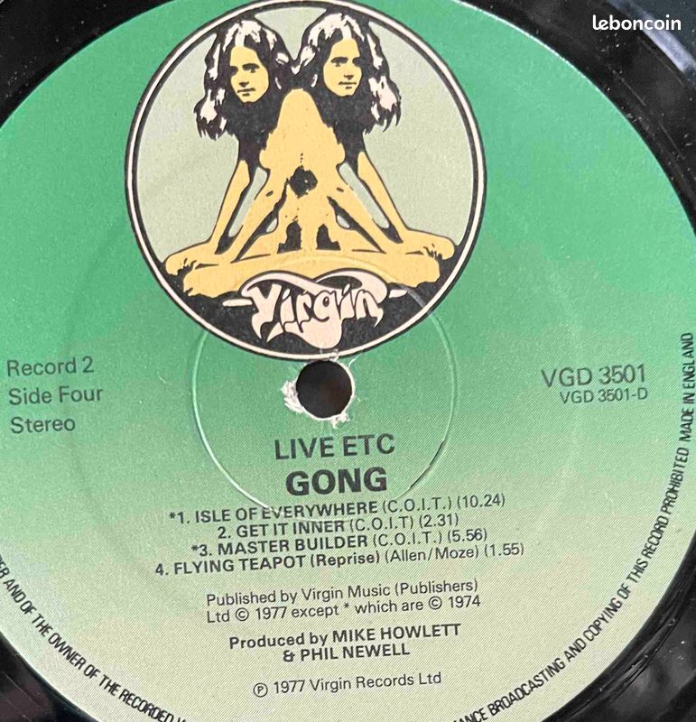 ♥🎼 2x33t 🇫🇷🇬🇧🇦🇺 Gong (Live Etc.) ✹ 1977 eo (image 4)