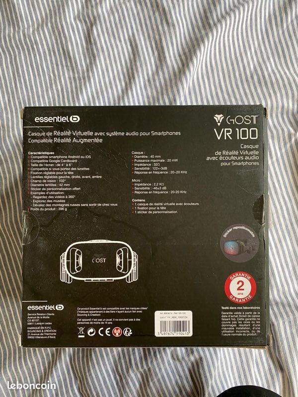 Casque à Réalité Virtuelle (image 2)