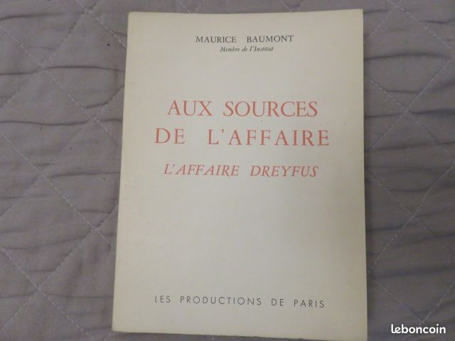 HISTOIRE65 - Maurice BAUMONT - Aux Sources De L'Affaire Dreyfus (image 1)
