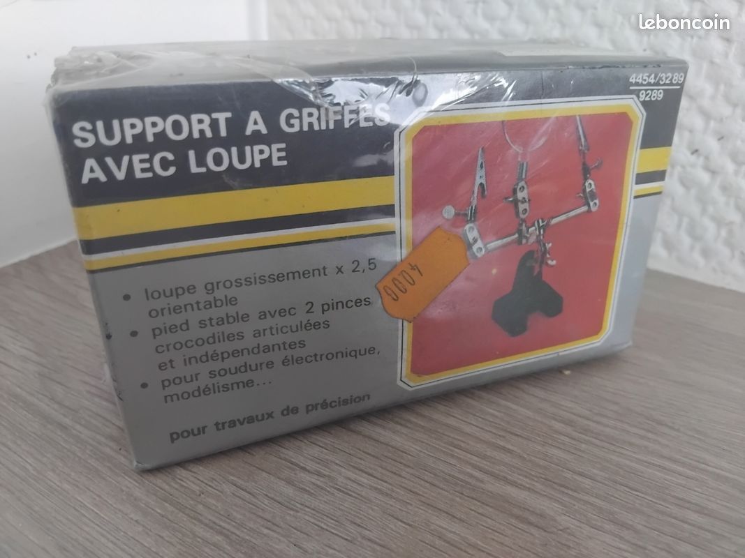 Support à griffes avec loupe pour soudure électronique modélisme petit travaux de précision bricolage NEUF (image 4)
