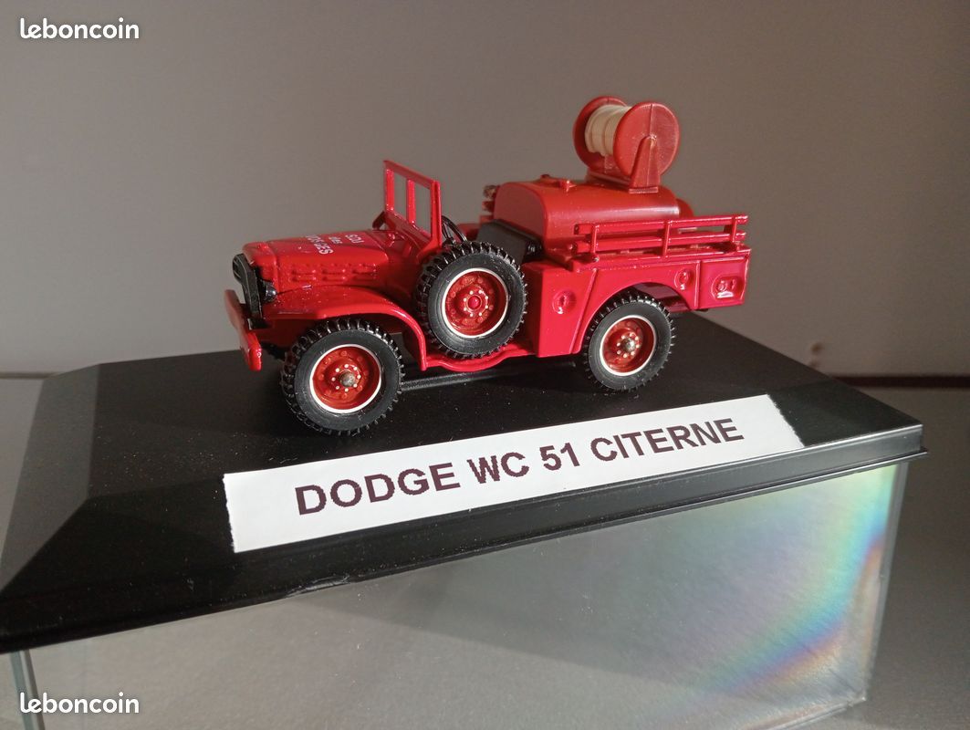 Modèle Dodge WC 51 Avec Motopompe Solido 3128 – Échelle 1/50, Occasion Avec Boîte