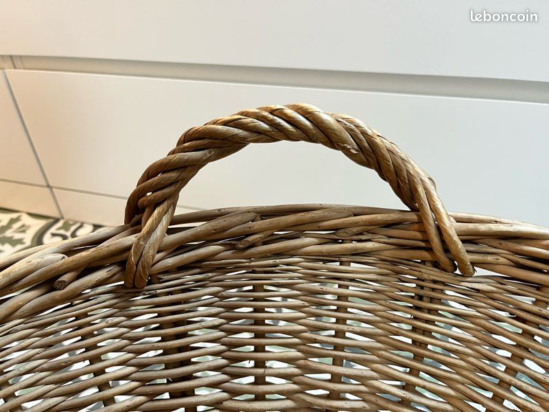 Grand panier/corbeille en osier (image 5)