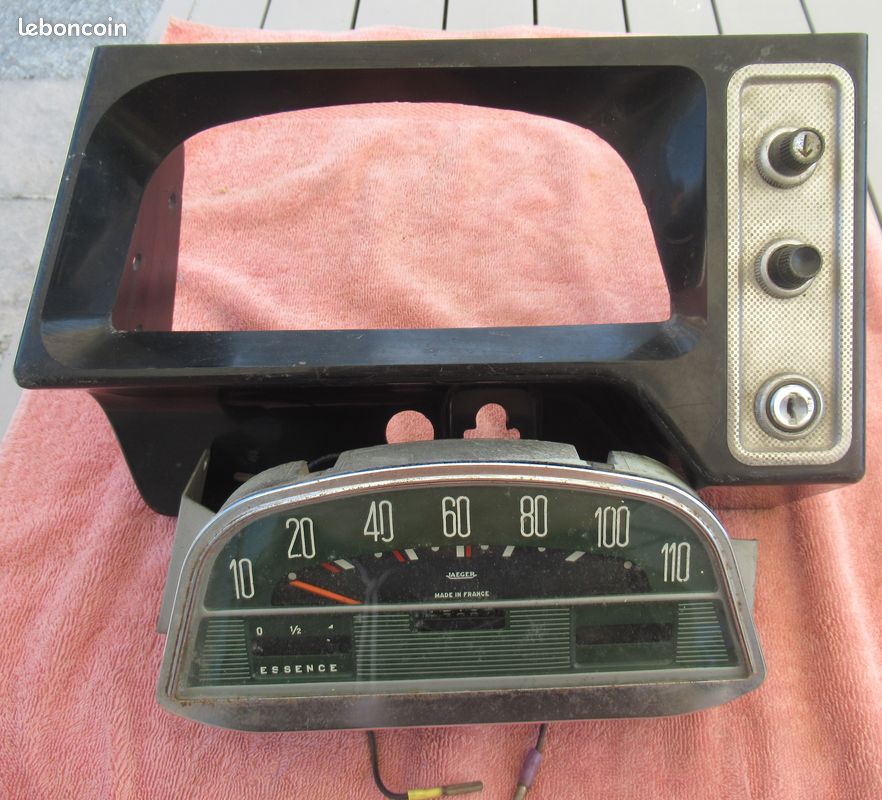 Compteur "JAEGER" Citroën 2 cv avec console (image 1)