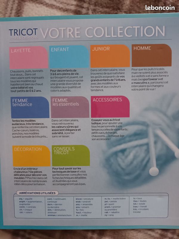 Fiches Tricot « Styles et créations » - Éditions Atlas (image 3)