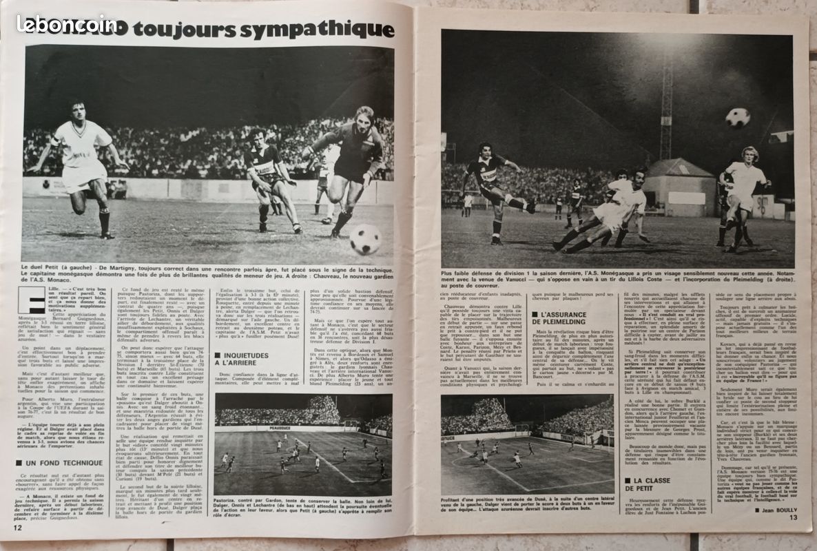 Miroir Du Football N°230 De 1975 - OM 1-2 ASSE + Poster St-Etienne - Rare