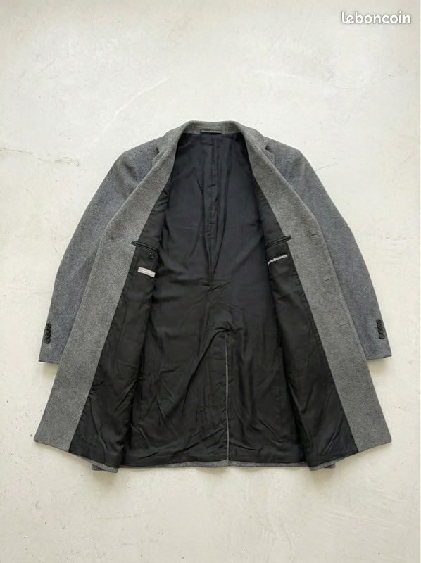 Manteau / Pardessus Homme Emile Lafaurie - Gris Chiné - Taille M/50 (image 5)