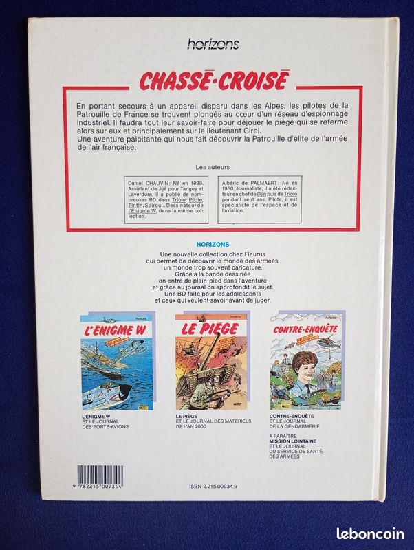 BD - Chassé-croisé - Tome 1 - Daniel Chauvin - EO - TBE (image 3)