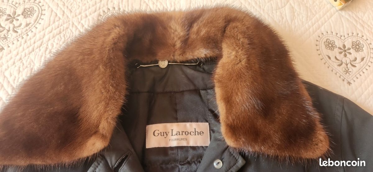 Veste Vintage Guy Laroche Années 60 - Taille 36/38 - Couleur Corail - Manteau En Laine Rare