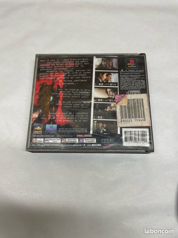 The X Files PlayStation PS Manque CD Et Notice Bon État