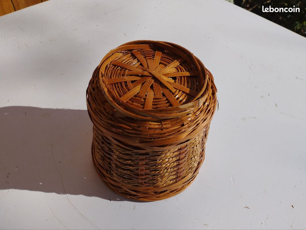 Cache pot en osier et ficelle (image 3)