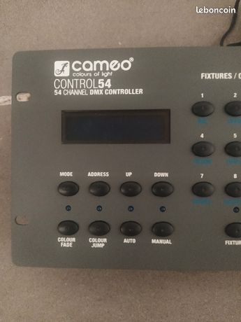 Contrôleur DMX Cameo CONTROL 54 - 54 Canaux - Pour Éclairage Scénique Et Effets Lumineux