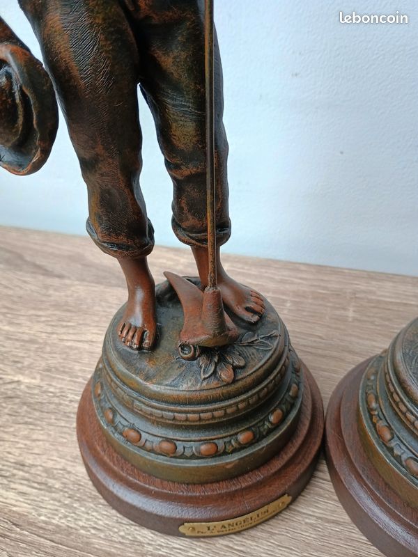 Sculptures en régule l'angélus d'après Adrien Gaudez (image 15)