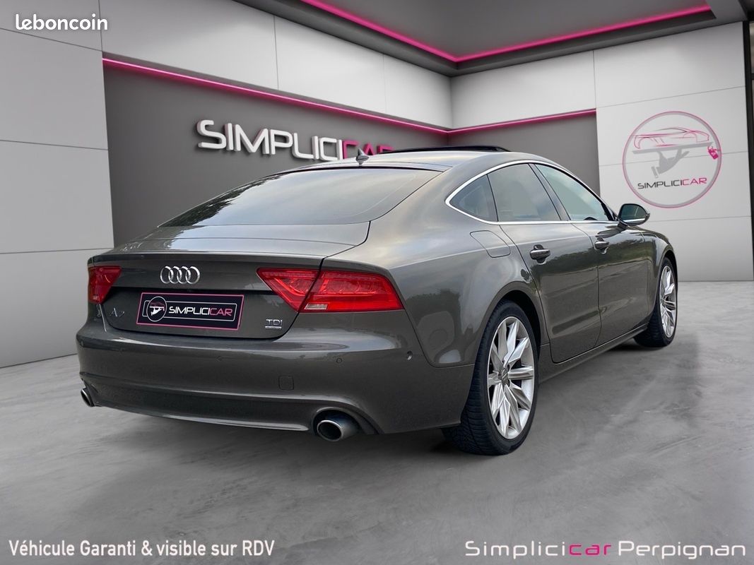 AUDI A7 SPORTBACK V6 3.0 BiTDI 313 Quattro Avus Tiptronic 8 A full suivi audi sièges massant élec chauff vent garant (image 3)