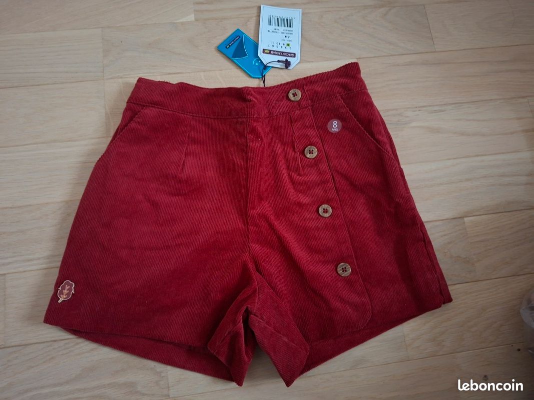 Short en velours 8 ans Sergent Major (image 1)