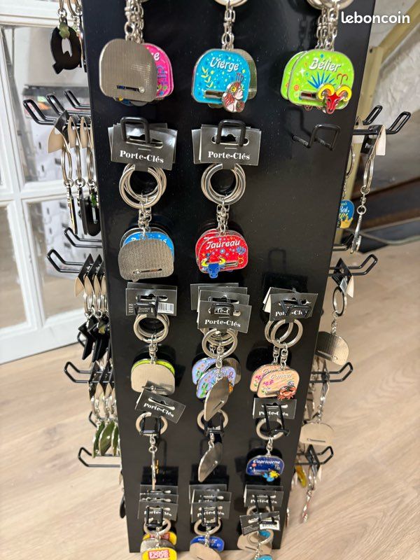 Supoion Présentoir Porte-Clés En Bois - Organisateur Mural Ou De Bureau Avec Crochets - 2 à 4 Étages