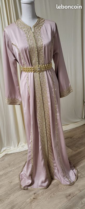 Caftan Rose Fluide Taille 16 - Neuf Avec étiquettes - Style Bohème Décontracté