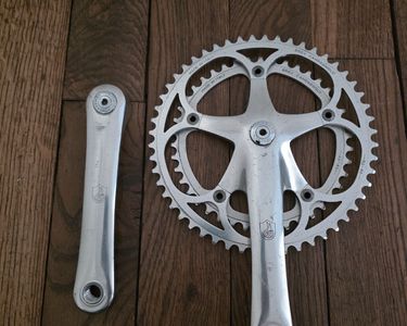 Pédalier Campagnolo Athena Vintage - 170mm - 52/42t - Acier - Vélo Route Rétro