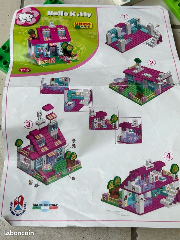 Unico Duplo Hello Kitty House Unico Lego Duplo Hello Kitty House