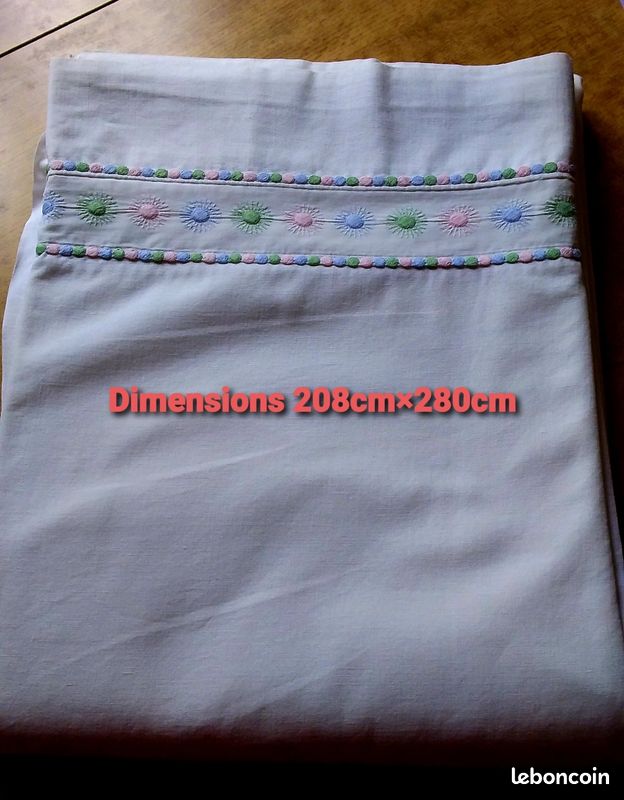 Lot de 3 draps plats (image 2)