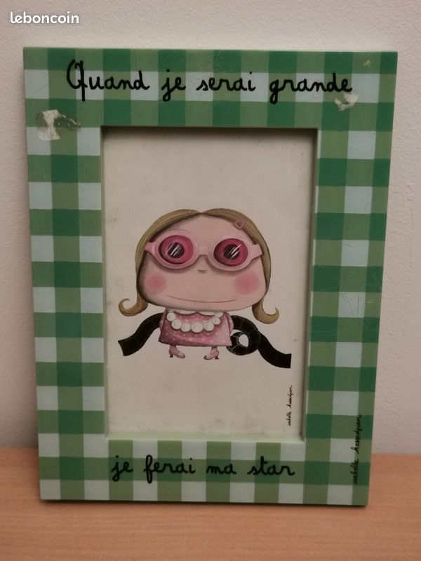 Joli cadre "Quand je serai grande..." (image 1)